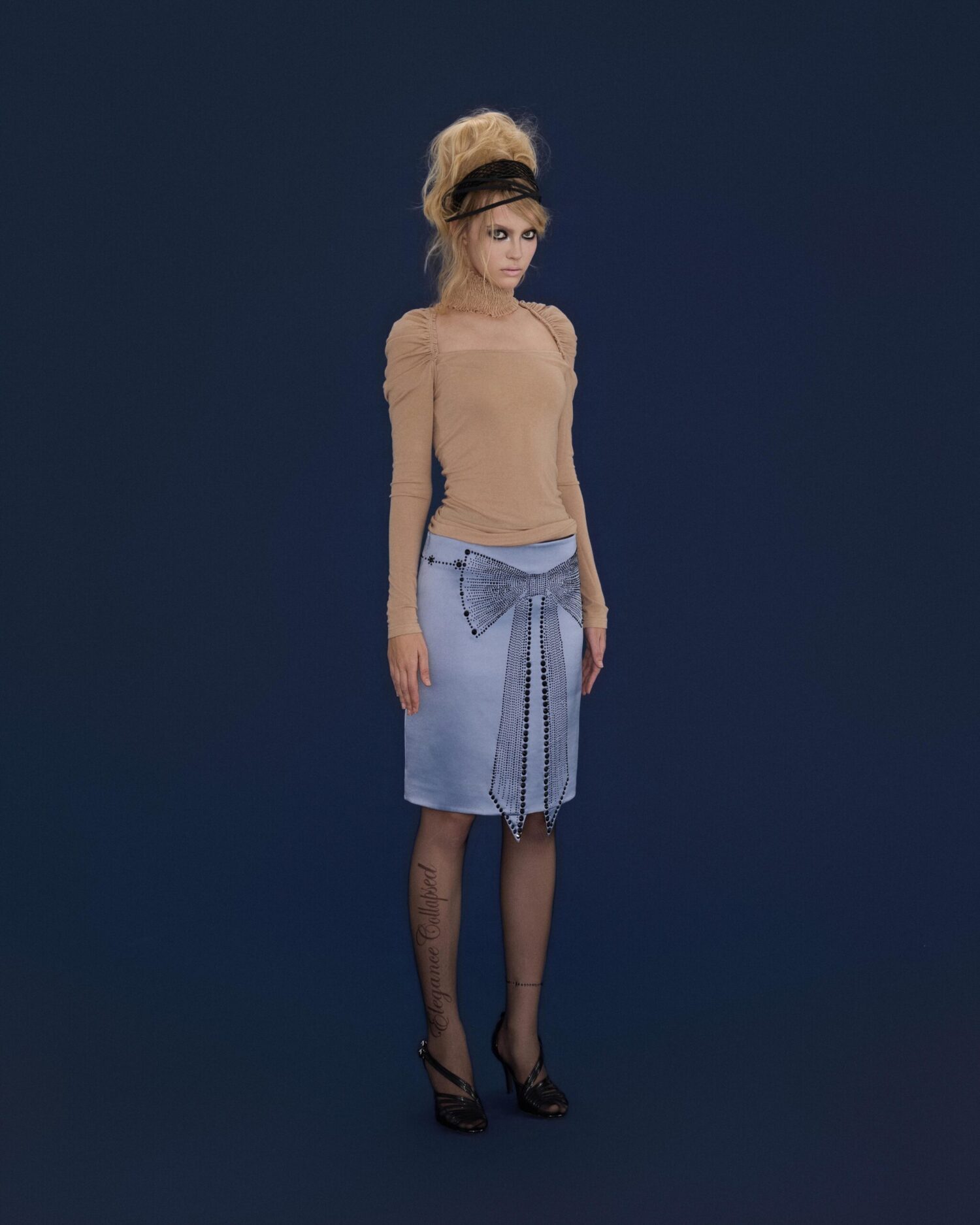 Glace Bowtie Rhinestone Skirt