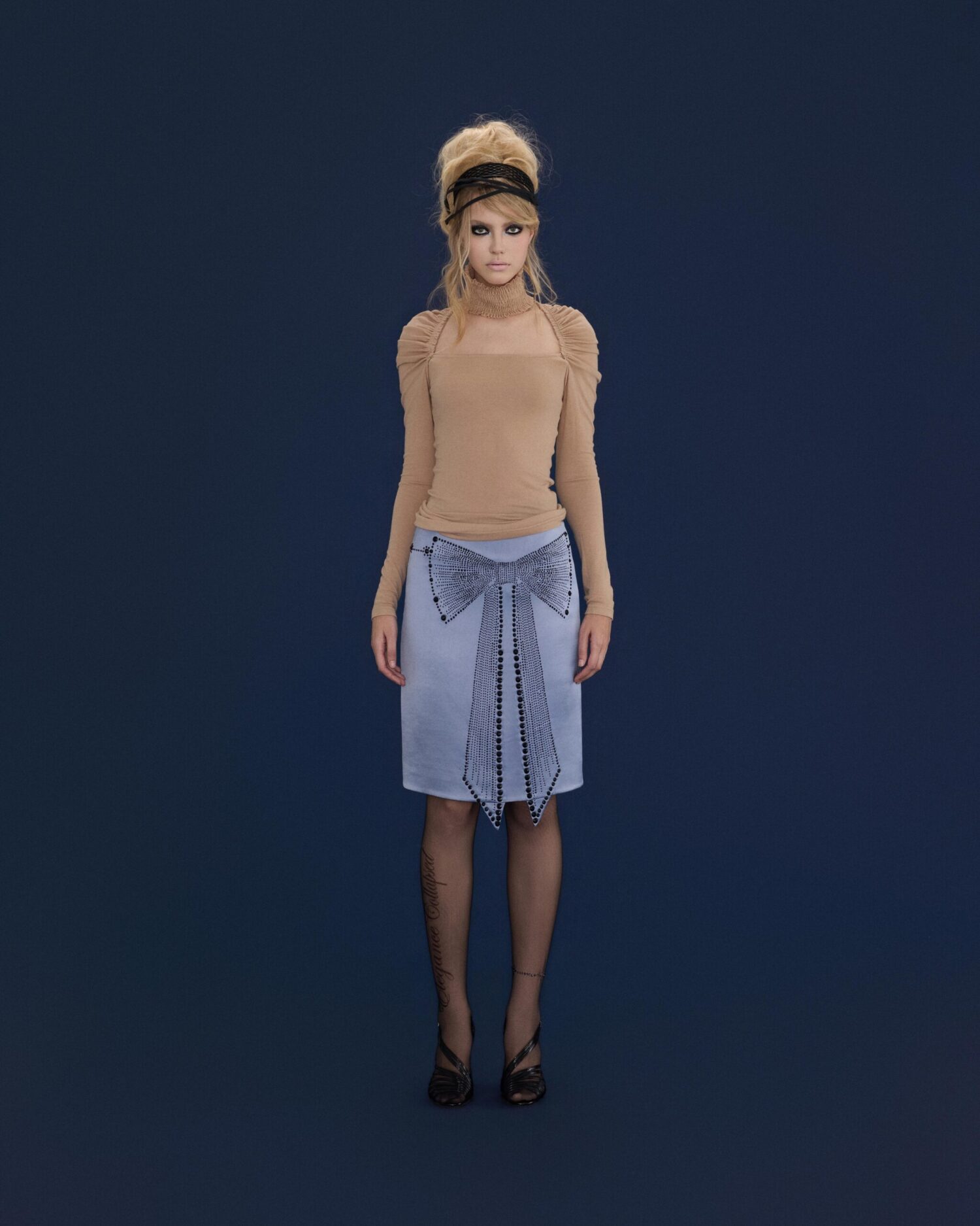 Glace Bowtie Rhinestone Skirt