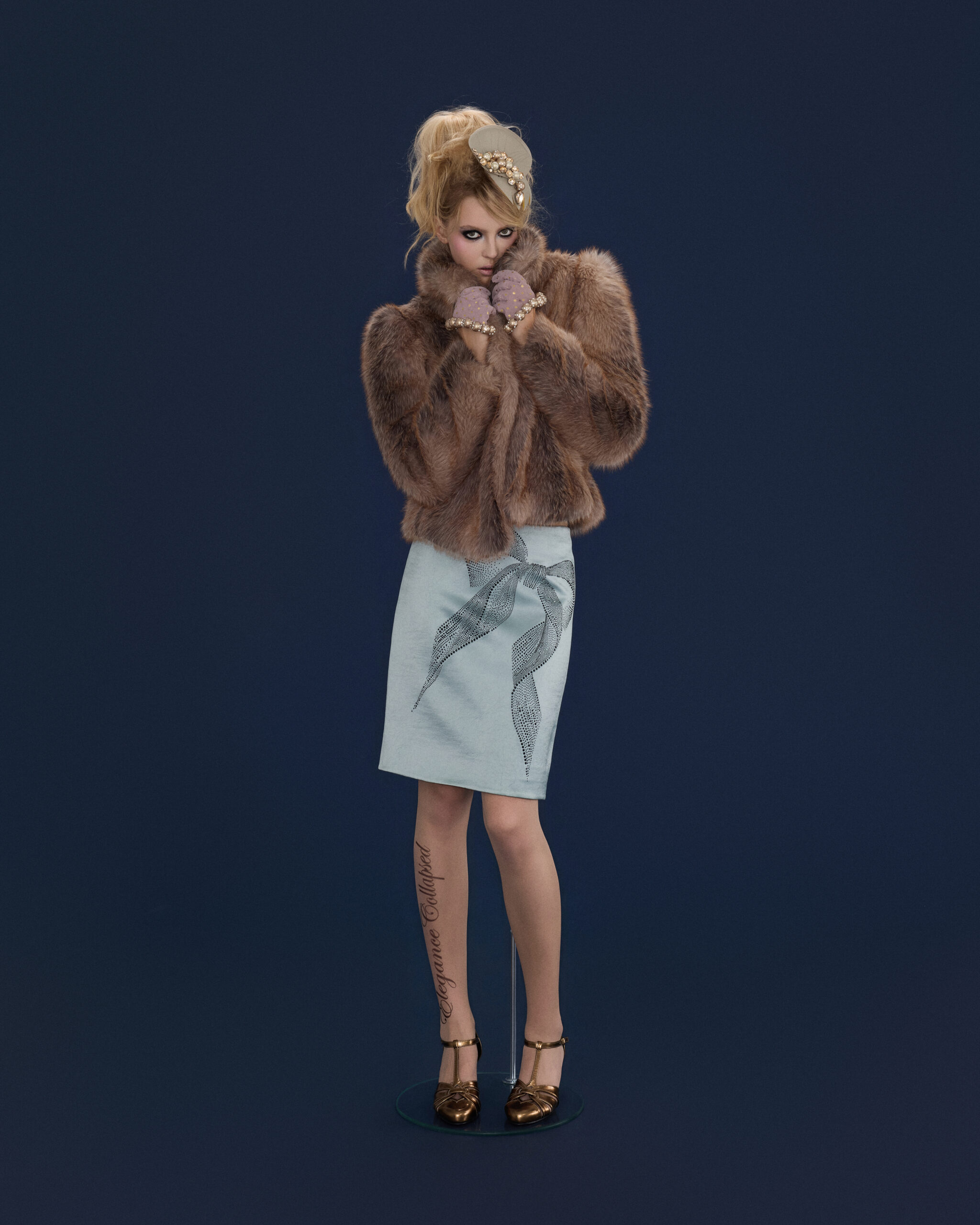 Rin Bowtie Rhinestone Skirt - Image 6