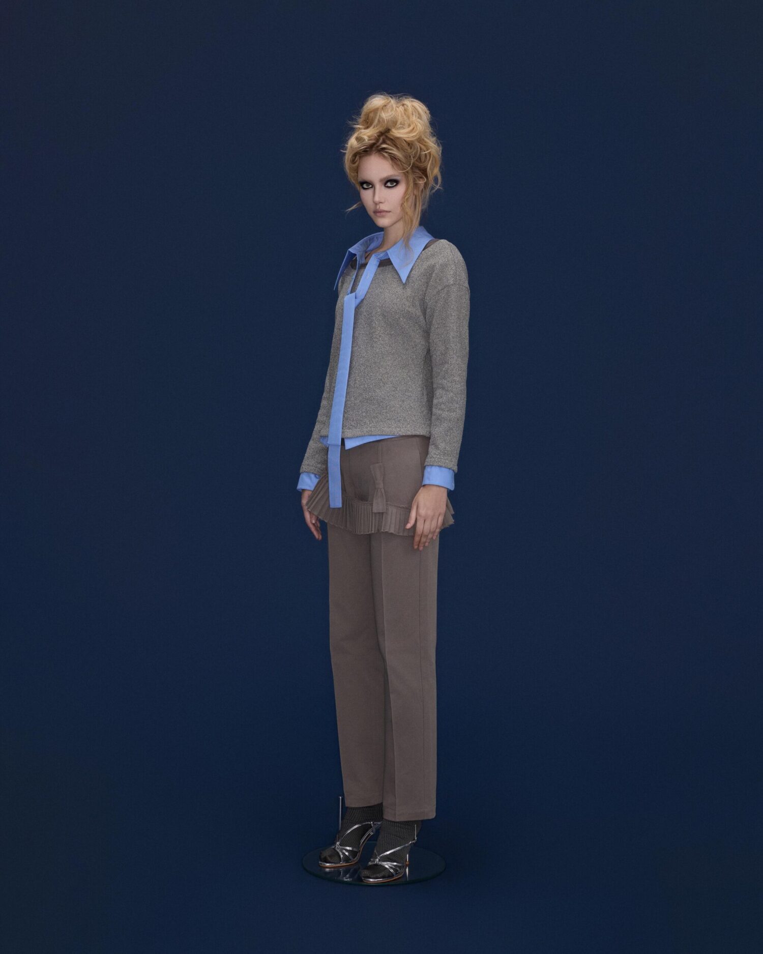 Elio Triple layered Top(Blue)