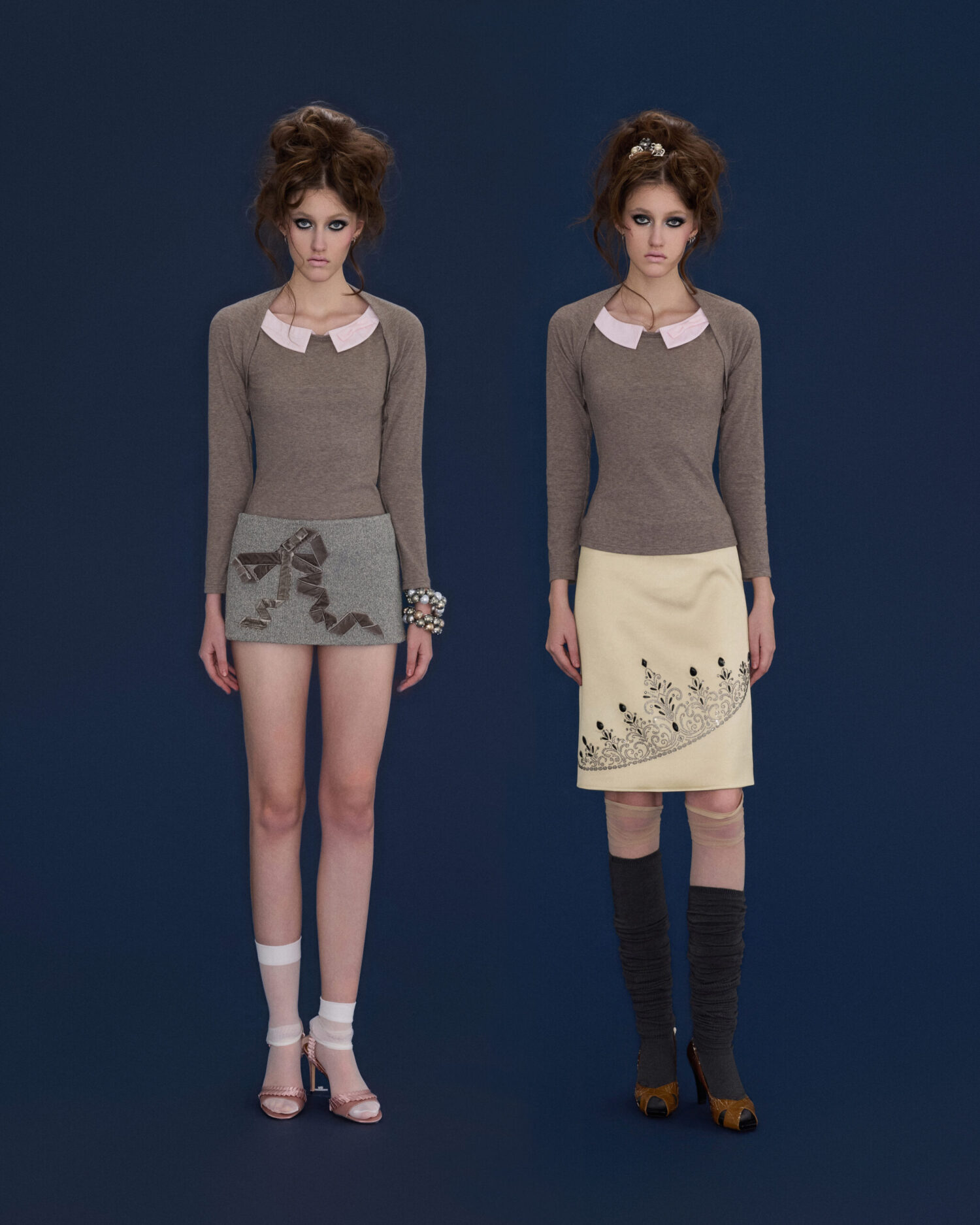 Ira Two piece Top (Pink stripes)