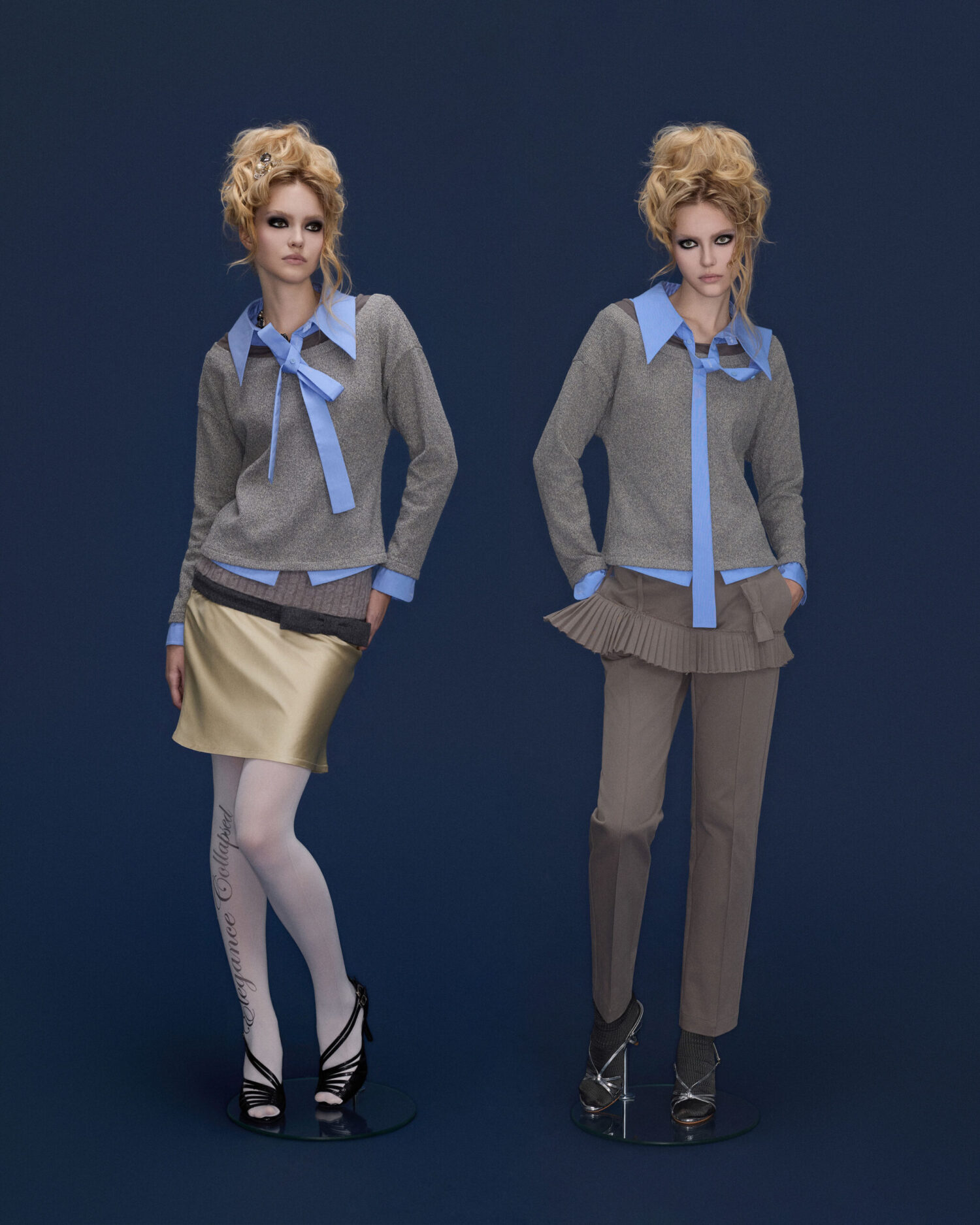 Elio Triple layered Top(Blue)