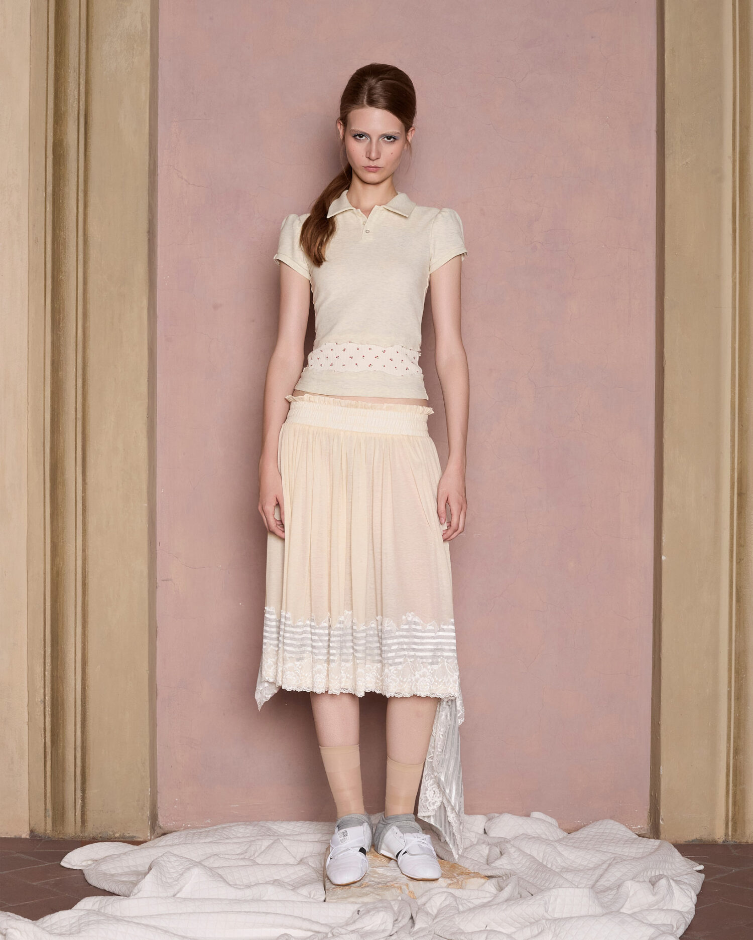 Una Polo Top(off white)