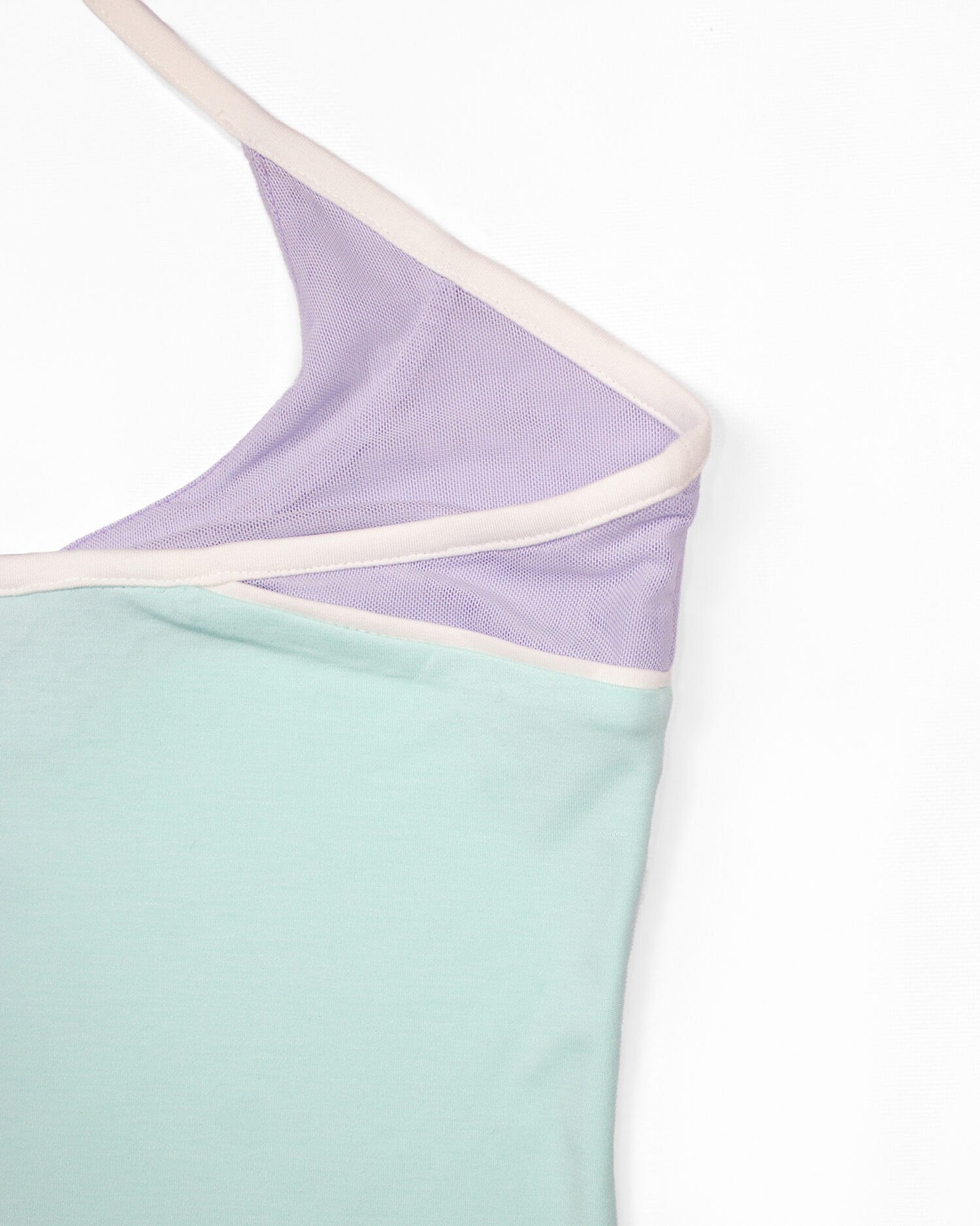Mia Halter Tank Top (Mint&purple)