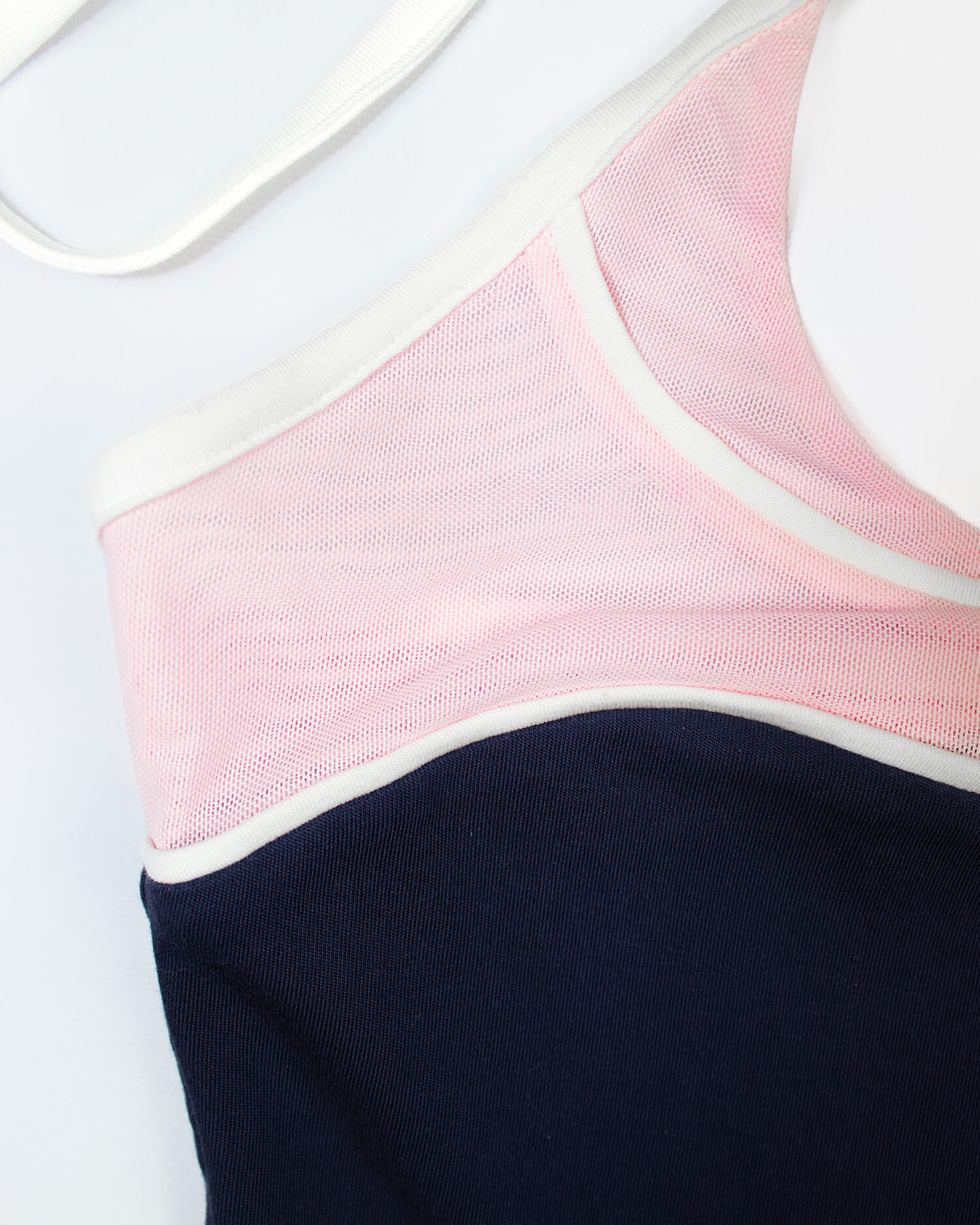 Mia Halter Tank Top (Navy blue&pink)