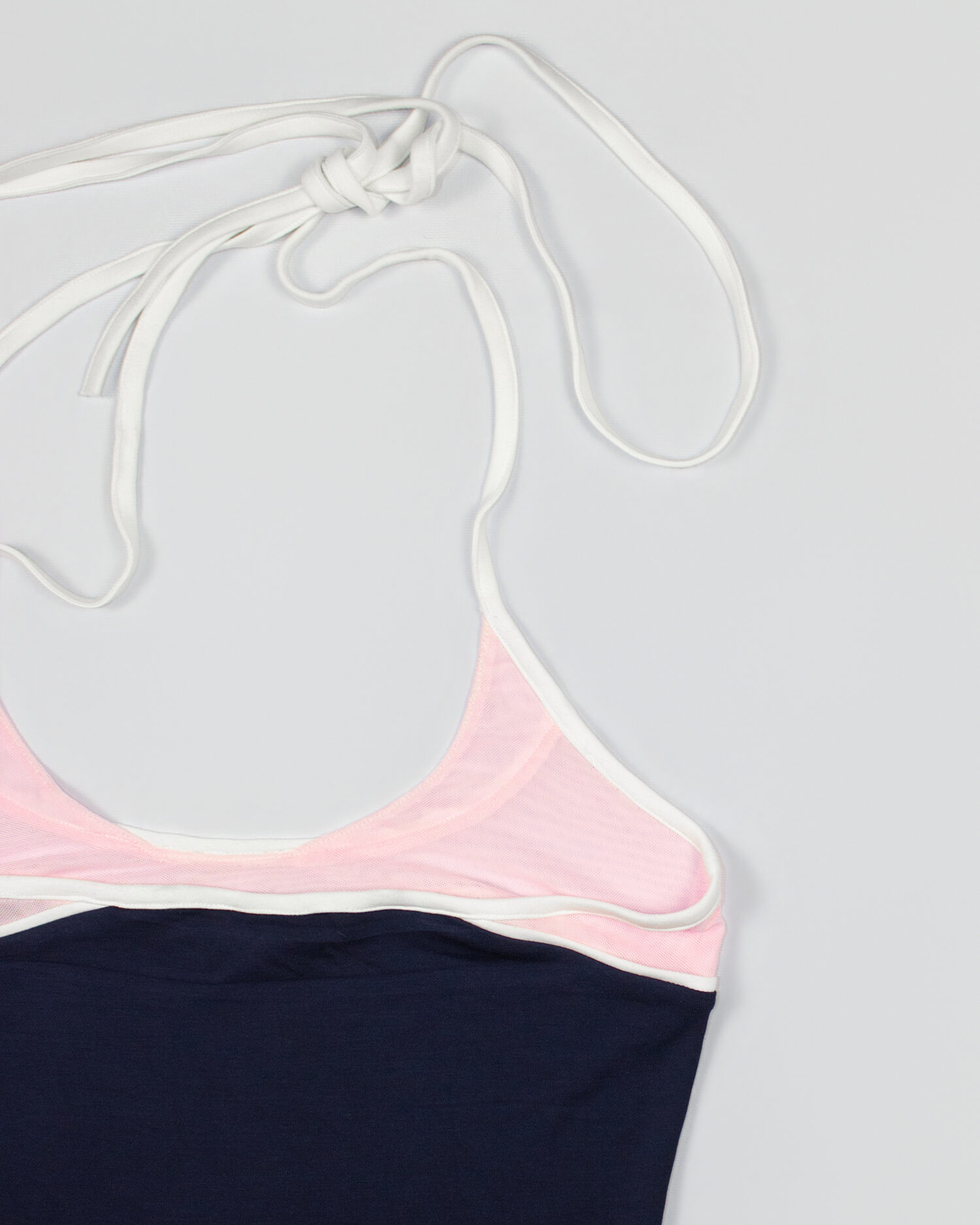 Mia Halter Tank Top (Navy blue&pink)