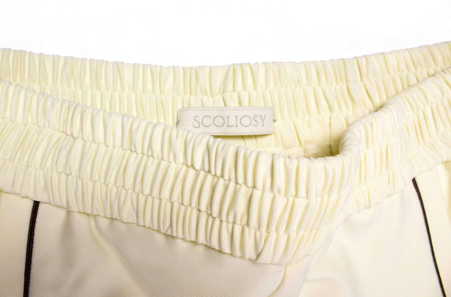 Linea Jersey Pleated Pants (Cream yellow)