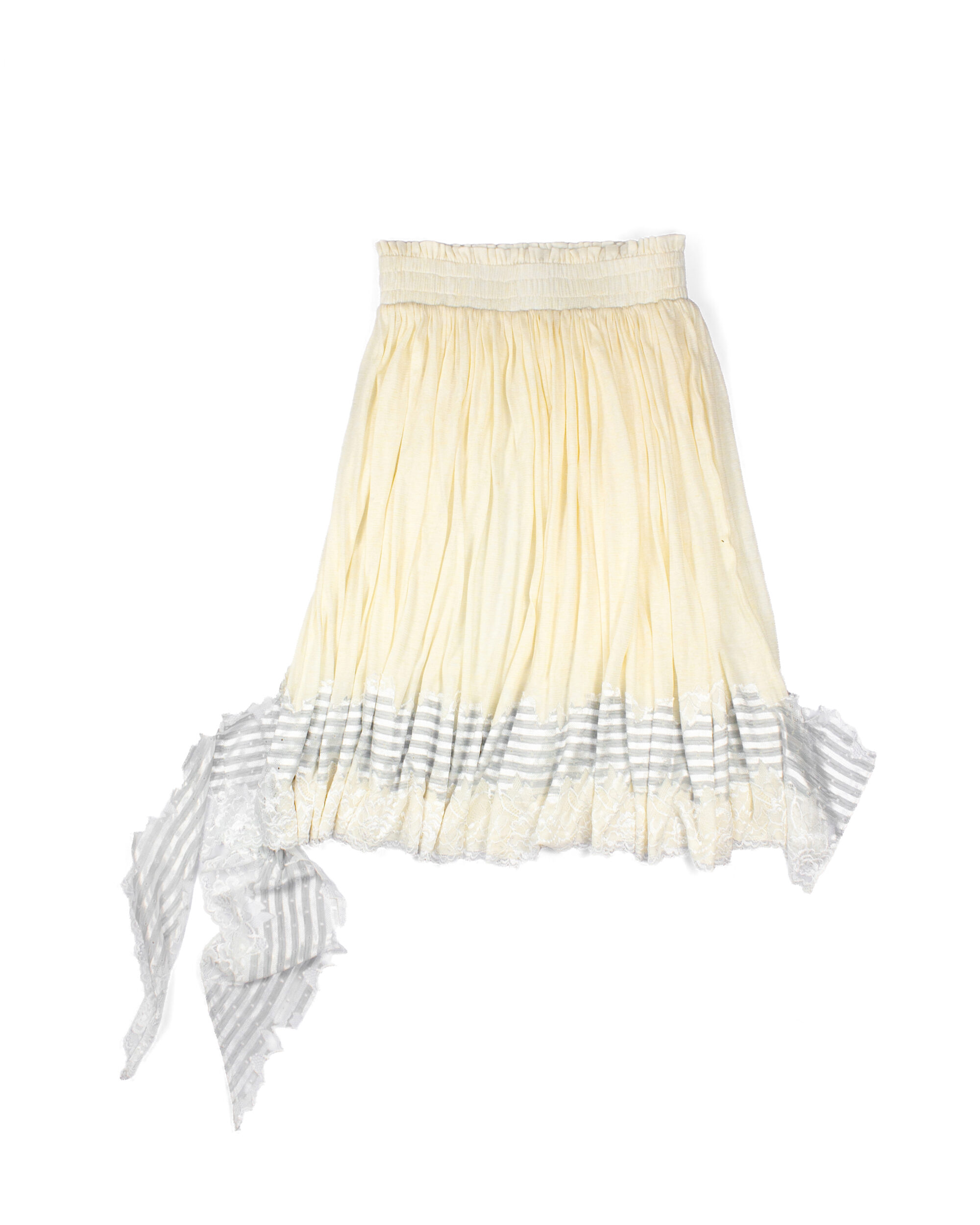 Panna Striped Lace Knit skirt