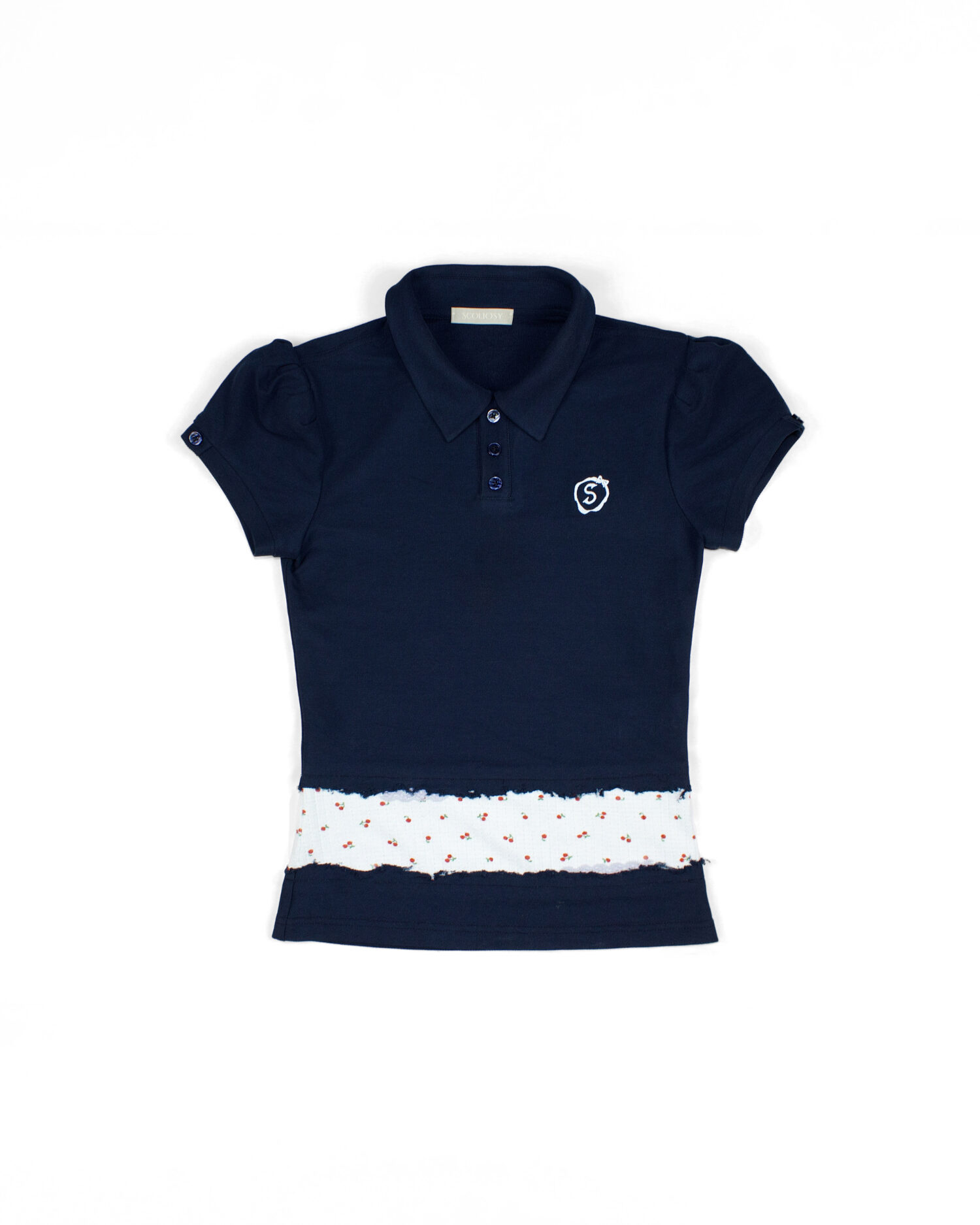 Una Polo Top (Navy blue)