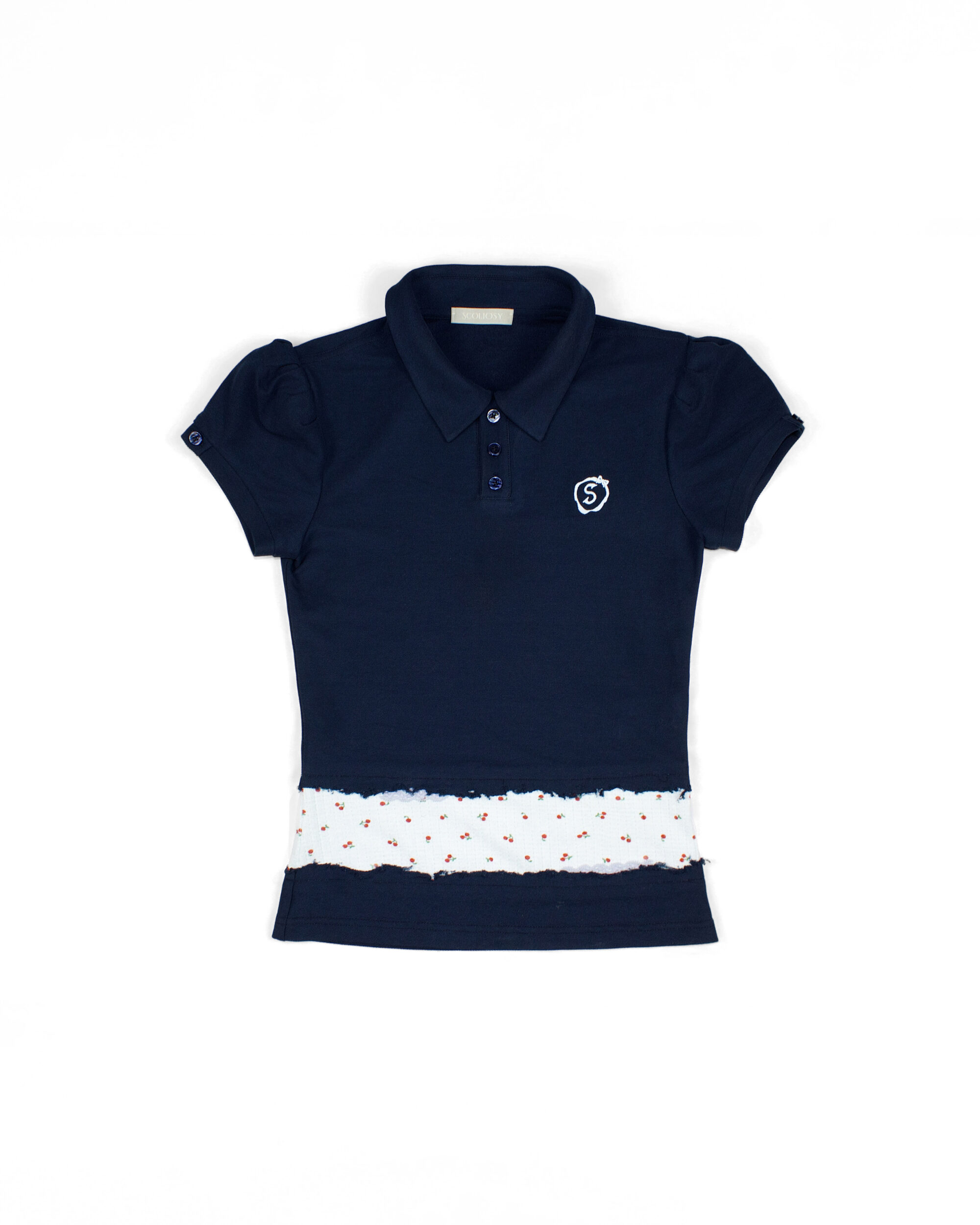 Una Polo Top (Navy blue)