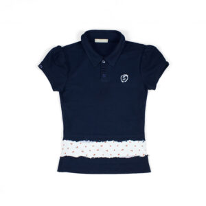 Una Polo Top (Navy blue)
