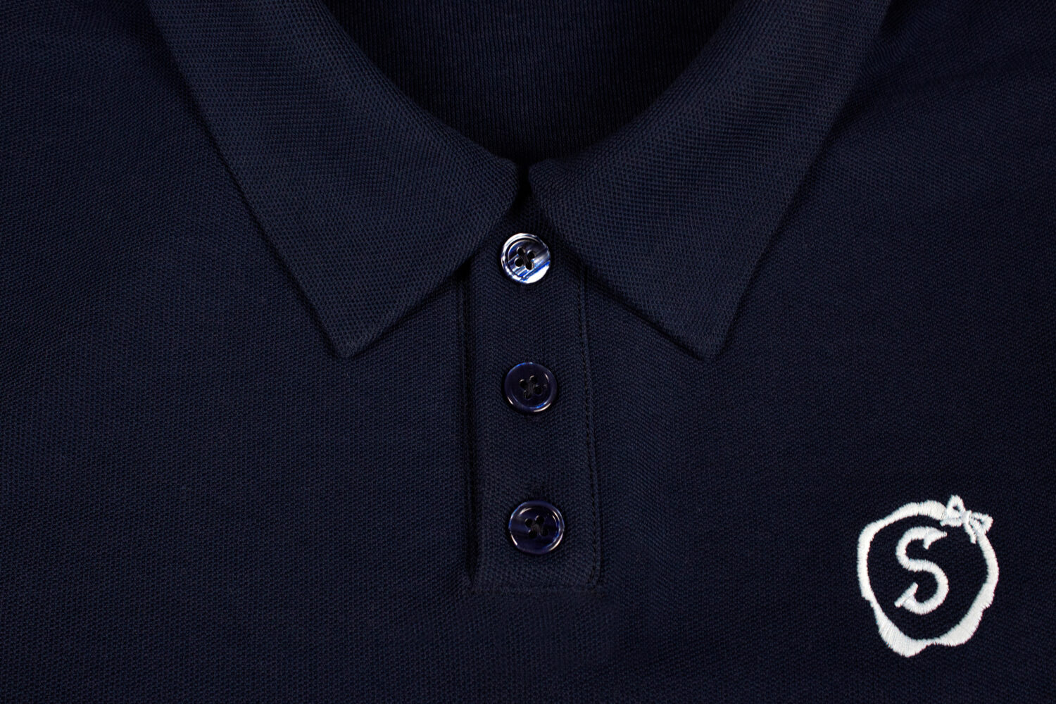 Una Polo Top (Navy blue)