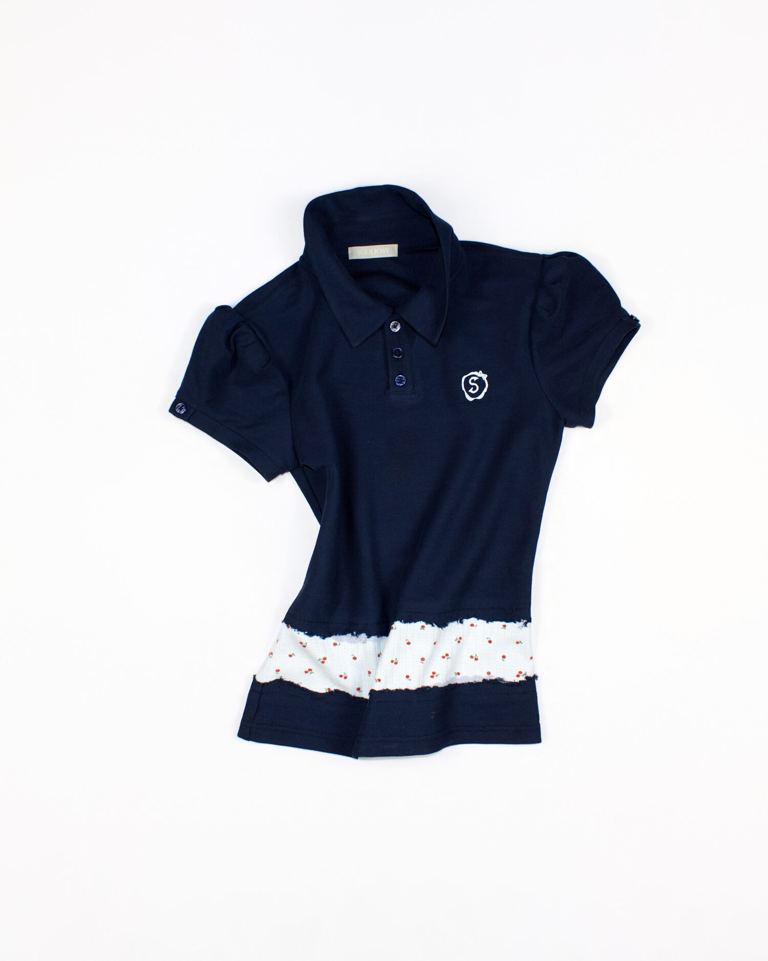 Una Polo Top (Navy blue)