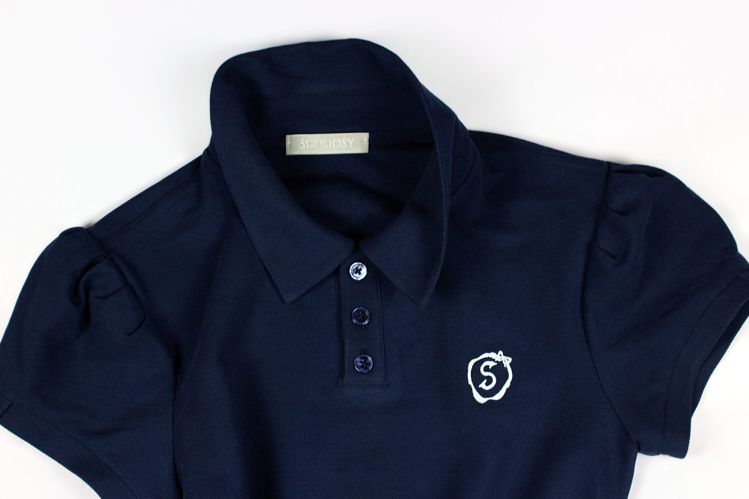 Una Polo Top (Navy blue)