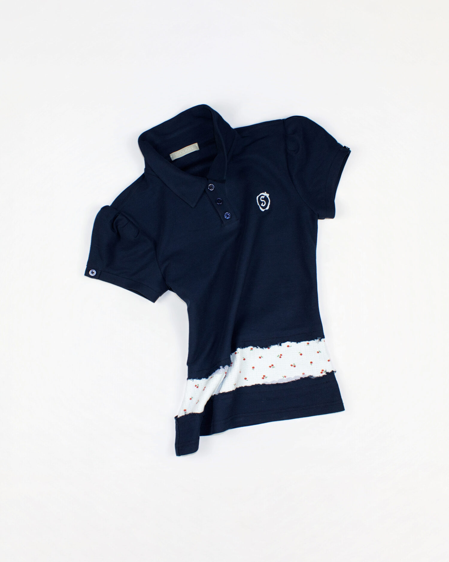 Una Polo Top (Navy blue)