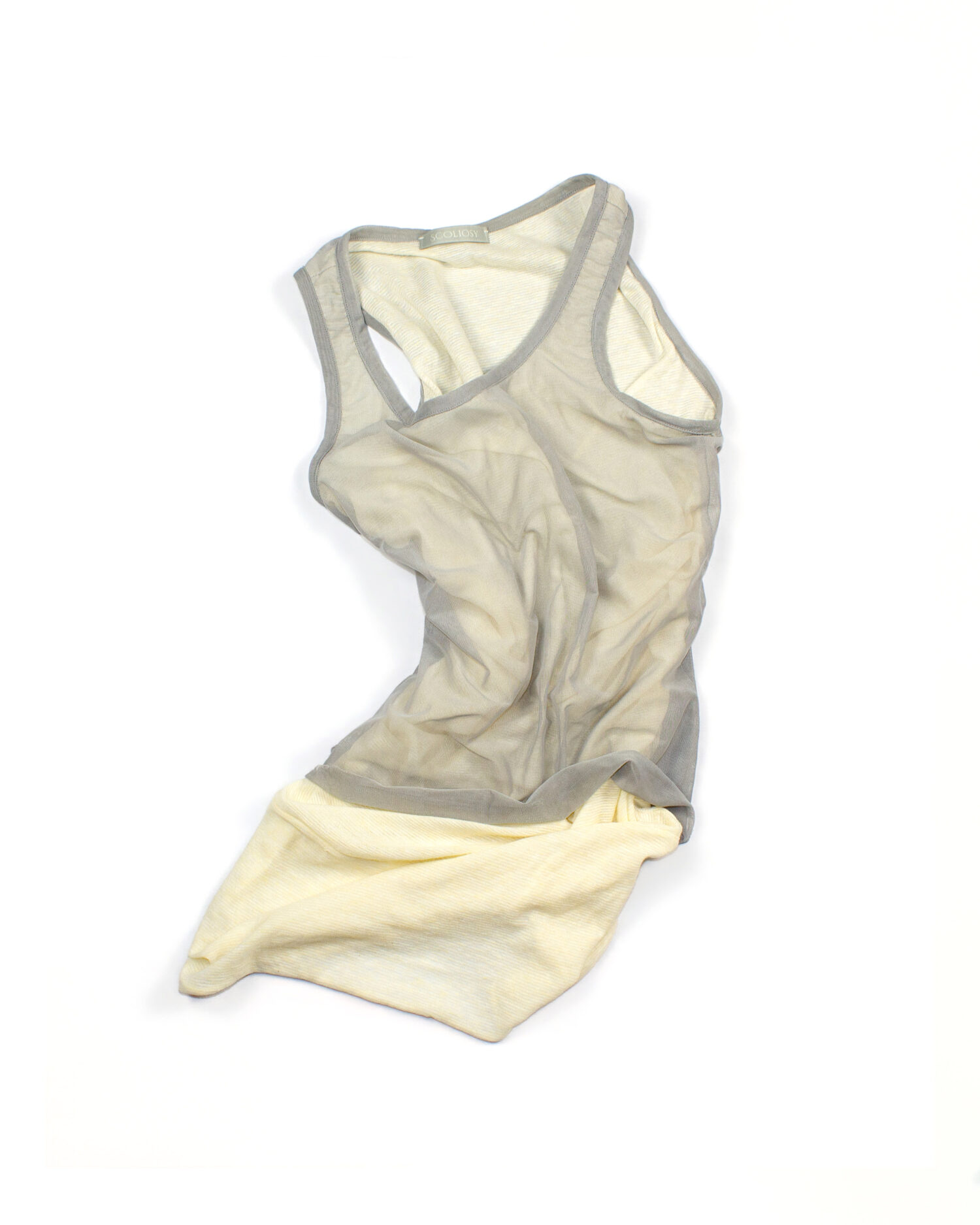 Veila Layered Tanktop (Grey and yellow)