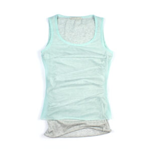 Veila Layered Tank Top (Green and grey)