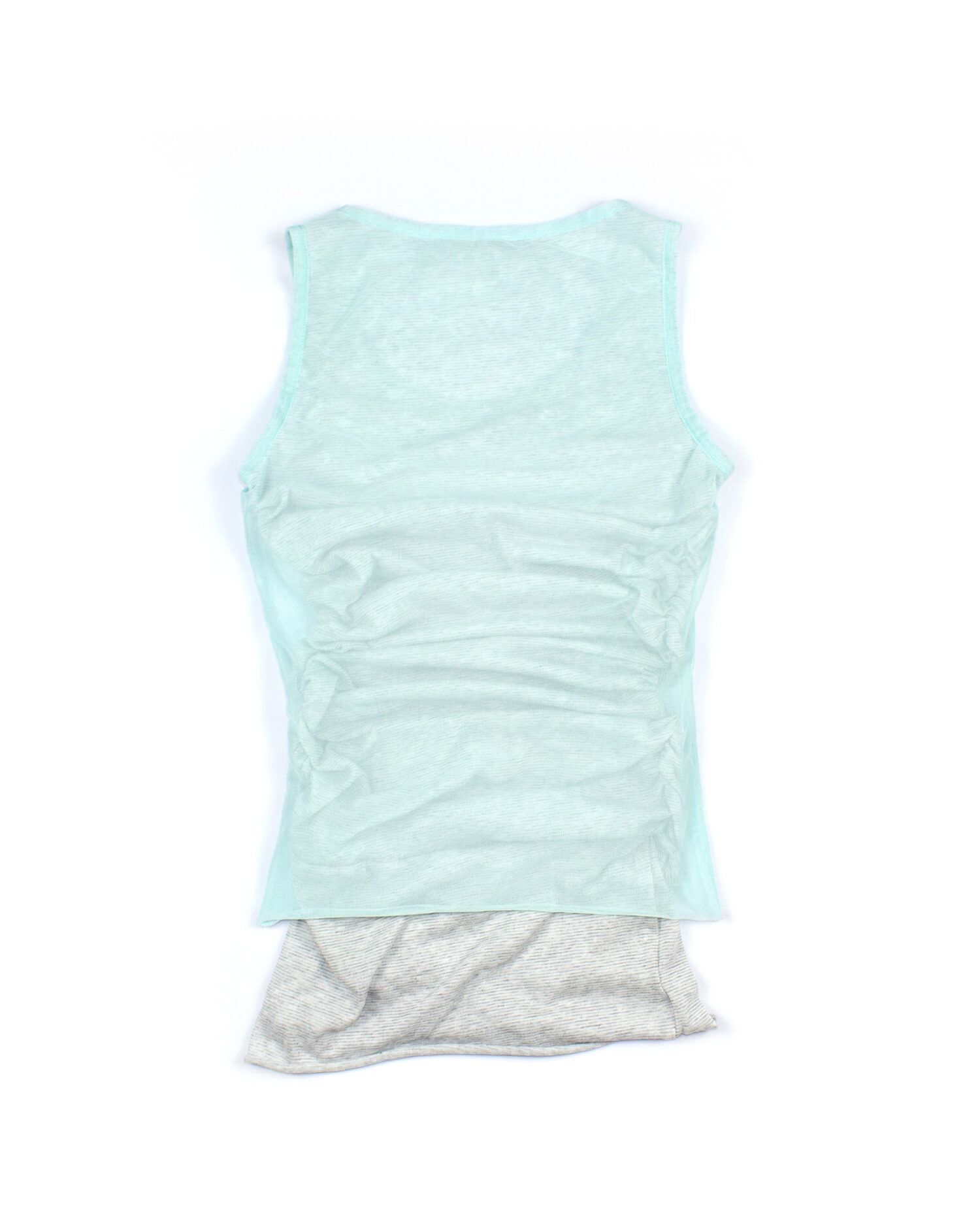 Veila Layered Tank Top (Green and grey)
