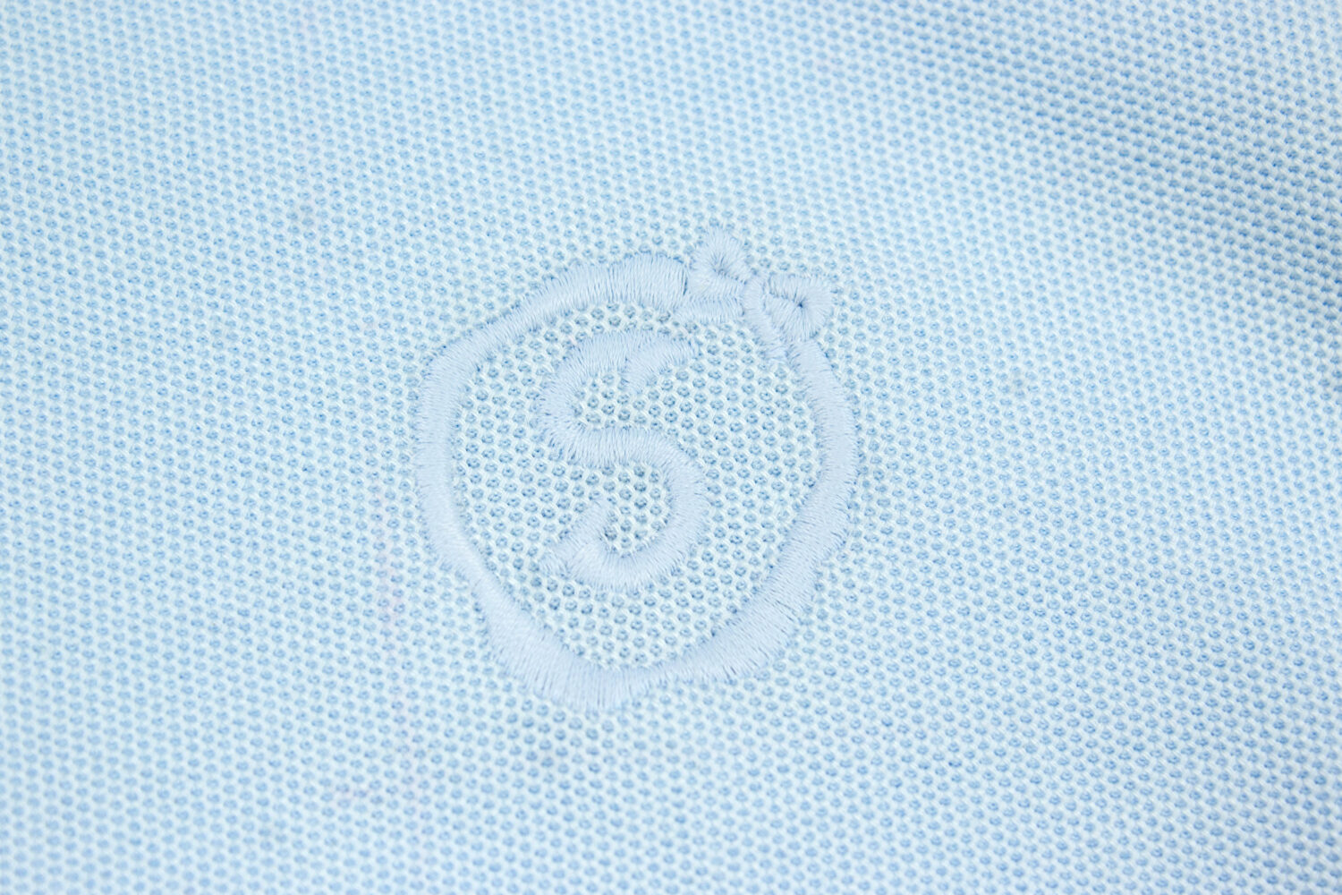 Keita Cropped Polo Mesh Top (blue)