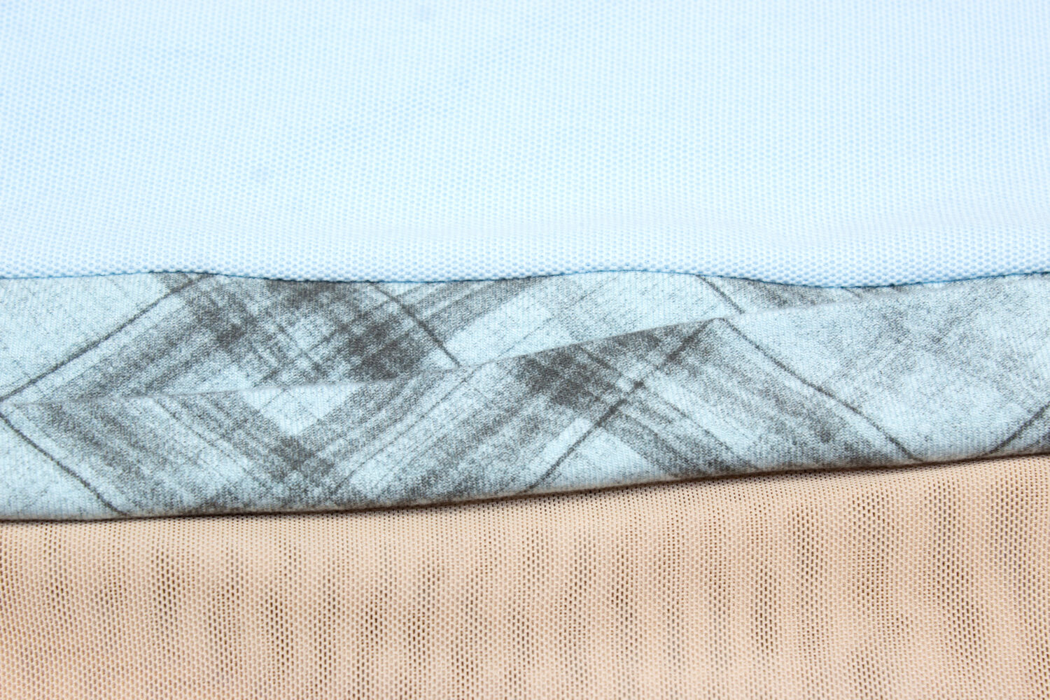 Keita Cropped Polo Mesh Top (blue)