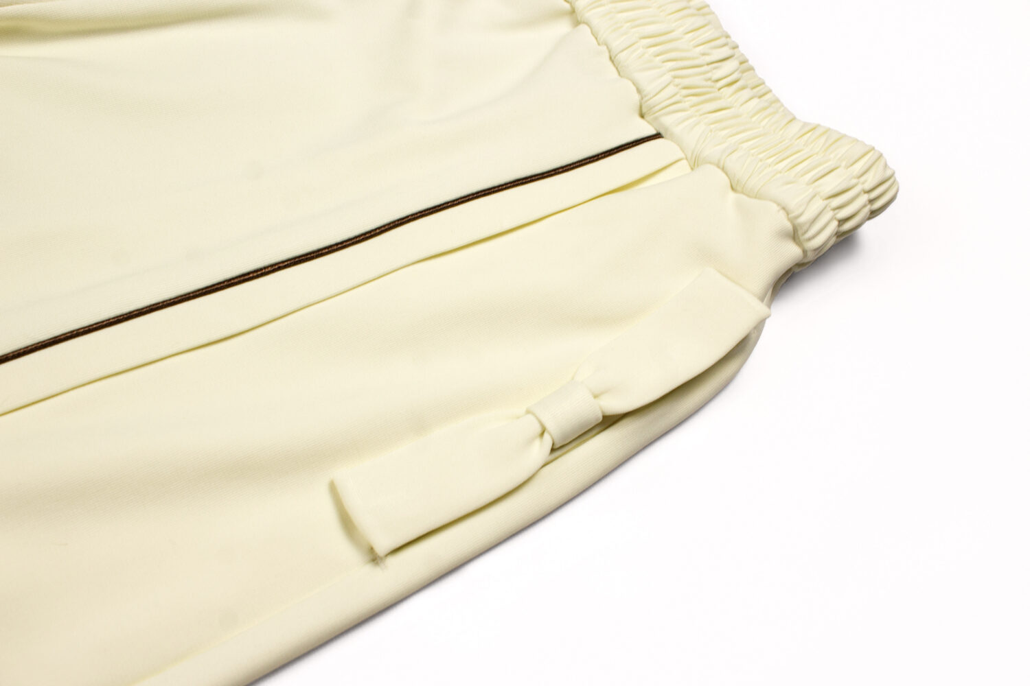 Linea Jersey Pleated Pants (Cream yellow)